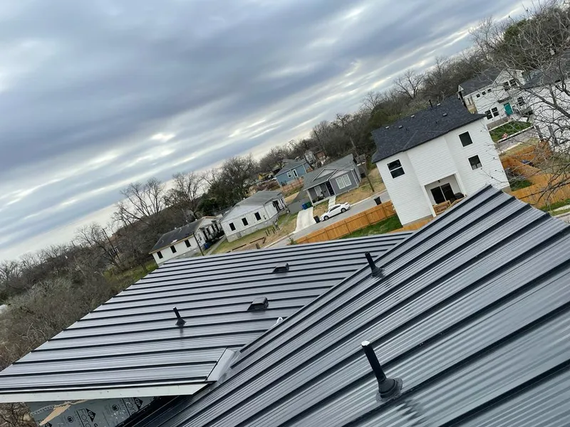 Standing seam metal roof panels with vents for Skylight Repair in Dingman